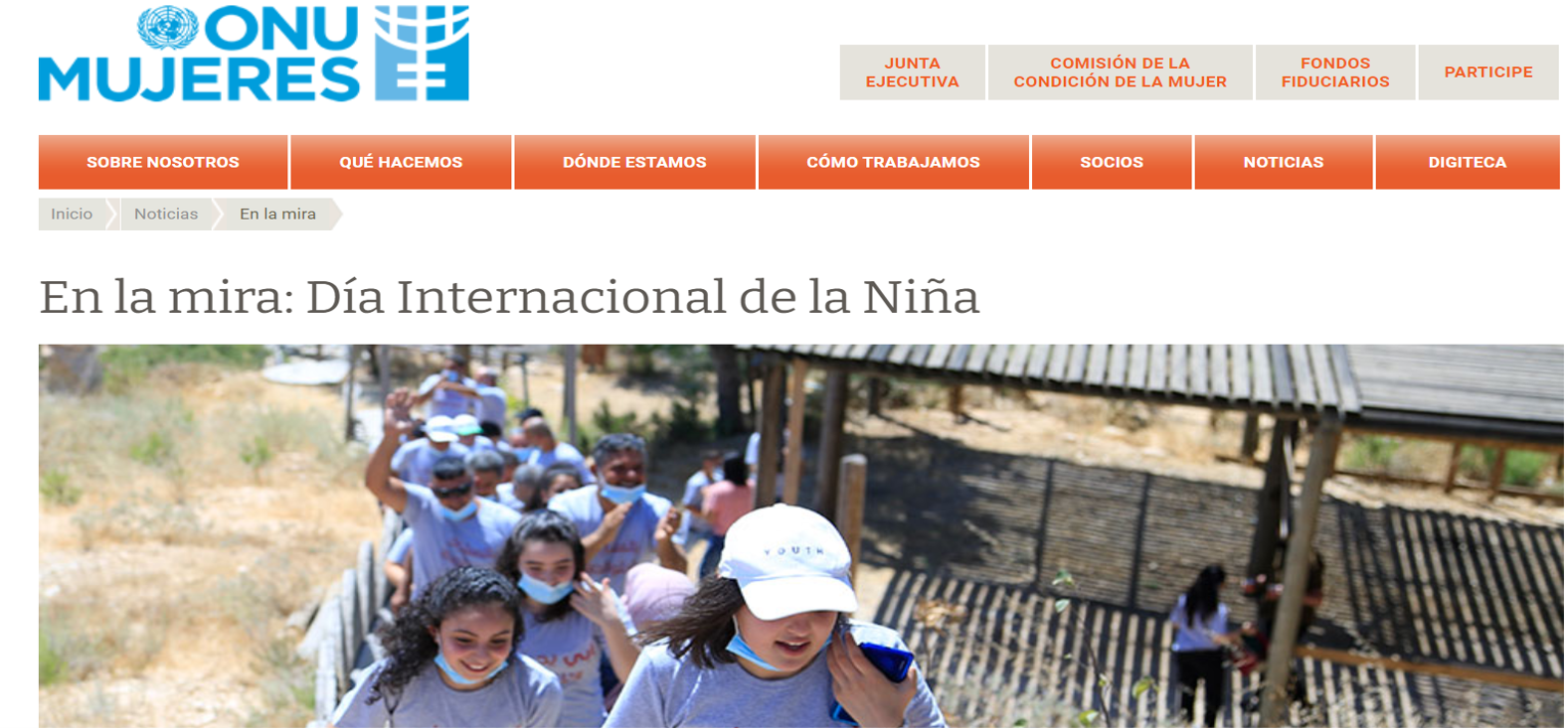 11 De Octubre: Día Internacional De La Niña – Programa De Liderazgo "El ...